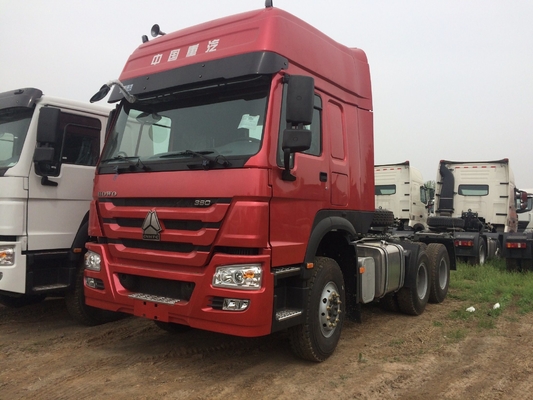 การชําระเงินที่ปลอดภัย Sinotruk HOWO 6X4 รถบรรทุก 371HP/420HP รถบรรทุกหนักจีน