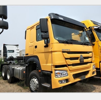 Sinotruk HOWO หัวรถยนต์ติดรถยนต์มือสอง 6*4 2018 371-375HP ISO อนุมัติ