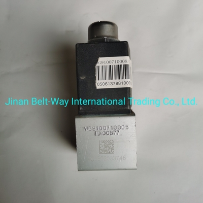 Sinotruk HOWO เครื่องยนต์รถบรรทุก อะไหล่ แบตเตอรี่ วาล์วแม่เหล็ก Wg9100710008