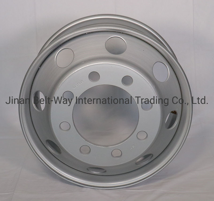 กรอบล้อรถบรรทุกหนักเหล็กที่กําหนดเอง พร้อมการรับรอง ISO9001 และการออกแบบตามสั่ง