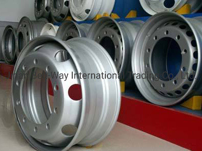 กรอบล้อรถบรรทุกหนักเหล็กที่กําหนดเอง พร้อมการรับรอง ISO9001 และการออกแบบตามสั่ง