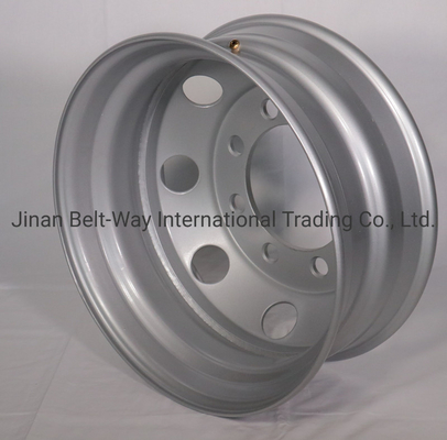 กรอบล้อรถบรรทุกหนักเหล็กที่กําหนดเอง พร้อมการรับรอง ISO9001 และการออกแบบตามสั่ง