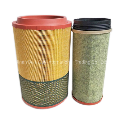 เลขส่วน Wg9725190102 เครื่องกรองอากาศ Sinotruk Wd615 เครื่องยนต์รถบรรทุก