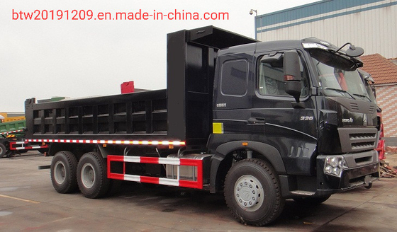 สไตล์การยกด้านหน้า 6X4 336 371 รถยนต์ไทปเปอร์ ซีโนทรัค HOWO รถยนต์ดัมเปอร์ที่มีความจุสูง