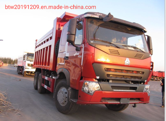 สไตล์การยกด้านหน้า 6X4 336 371 รถยนต์ไทปเปอร์ ซีโนทรัค HOWO รถยนต์ดัมเปอร์ที่มีความจุสูง
