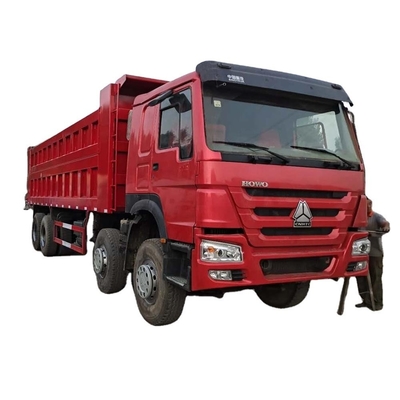 รถบรรทุกขยะ ความจุภาระ 21-30t รถบรรทุกซีนออส 336HP HOWO 10 Wheels Tipper 6X4