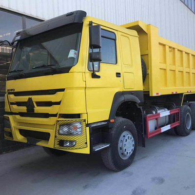 รถบรรทุกขยะ ความจุภาระ 21-30t รถบรรทุกซีนออส 336HP HOWO 10 Wheels Tipper 6X4