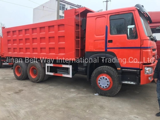 รถรับรอง ISO 10 ล้อ 6*4 Sinotruck HOWO รถขนของถังมือสอง 10 รถยนต์ 30 ตัน