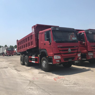 หลังการโยน ภาระหนัก 336-375 HP รถโยนรถมือสอง 6 * 4 Tipper ด้วยความจุของเครื่องยนต์> 8L