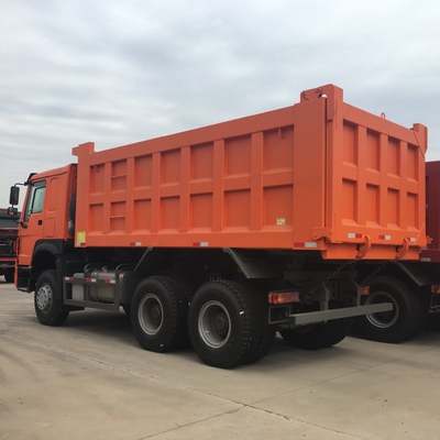 หลังการโยน ภาระหนัก 336-375 HP รถโยนรถมือสอง 6 * 4 Tipper ด้วยความจุของเครื่องยนต์> 8L