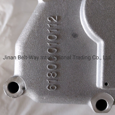 Sinotruk HOWO Truck Weichai Oil Cooler Cover 61800010112 สําหรับแบตเตอรี่ระบบไฟฟ้า