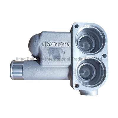 เครื่องยนต์ Weichai แท้ Wd10 กล่องเทอร์โมสแตต 612600140119 สําหรับรถบรรทุก / เครื่องยนต์เรือ
