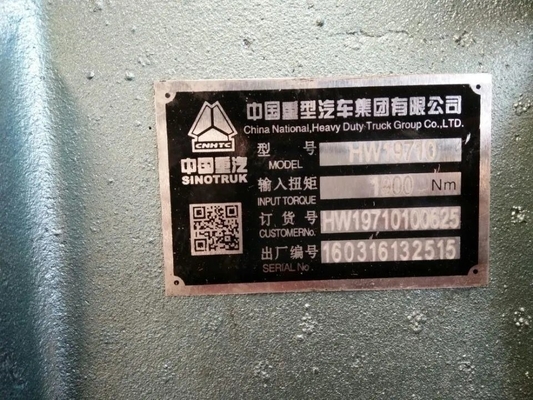 ความสามารถสูงสุด Hw19710 กล่องเกียร์ Sinotruk HOWO อะไหล่รถบรรทุก การส่ง Hw19710090610