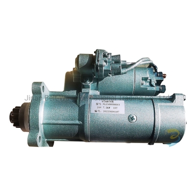 Sinotruk HOWO 10 ฟัน 24V Starter Vg1560090001 สําหรับส่วนของระบบส่งกล่องเกียร์