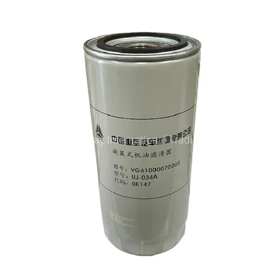 เครื่องกรองเครื่องยนต์ Sinotruk Jx0818 เครื่องกรองน้ํามัน VG61000070005 สําหรับรถบรรทุก HOWO